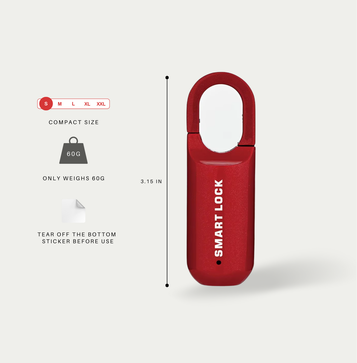 Smart Fingerprint Travel Lock